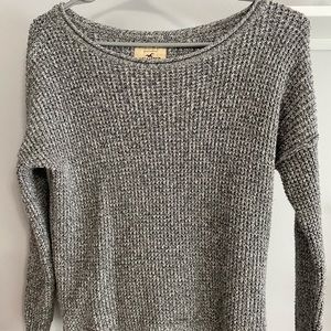 Hollister Grey Waffle Sweater
